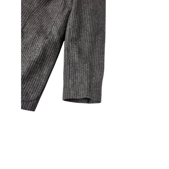 Vintage HaberdasHer Women's Gray Pinstripe Power 2 Piece Wool Suit US7/9 - Picture 10 of 14